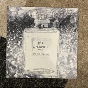 CHANEL Chanel No. 5 Perfume Bottle Contemporary Square Wooden Print, 15x15
